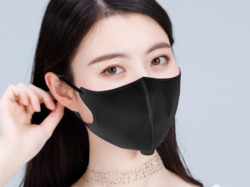 成人蝶形黑色立體口罩
